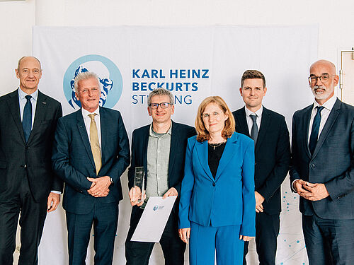 Gruppenbild Preisübergabe Beckurts Preis Christof Paar