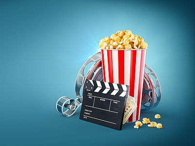 Popcorn-Tüte für Filmvorführung